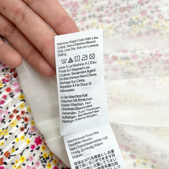 J Crew Women Dress Size 12 In Field Day Ditsy Floral Cottage Garden Party Picnic - Picture 7 of 9